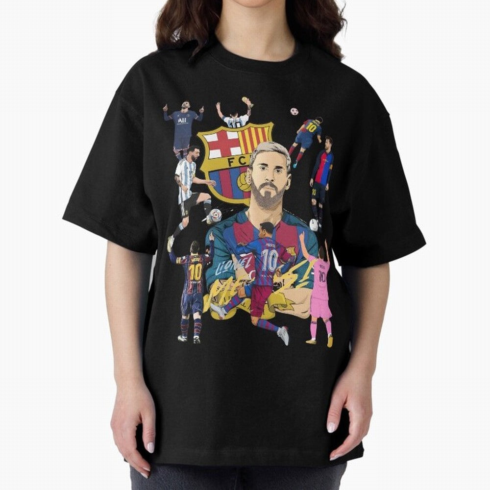 MESSI10 Oversized T-Shirt Refresh FIFA World Cup 2026 Group Stage for Fans of CR7 and Spain and Netherlands, Bringing Soccer Culture, Superstar Moments, National Team Dreams and Competitive Fire; Made for Die Hard Supporters, Soccer Lovers, Game