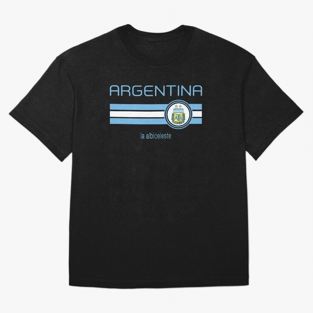 Football Argentina Classic T-Shirt Celebrate Football Dreams Across Global Football Passion for FIFA World Cup 2026 USA Canada Mexico, Filled with Messi, Neymar and Mbappe, Germany, Football Festival Excitement, Trophy Ambitions, Country Rivalries