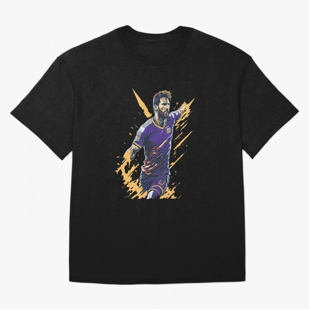 Lionel Messi splash art Active T-Shirt Relive the Noise and Pride of Match Day Hype around FIFA World Cup 2026 USA Canada Mexico, Messi, Neymar and Mbappe, France and Portugal, Football Festival Excitement, Trophy Ambitions, Country Rivalries and