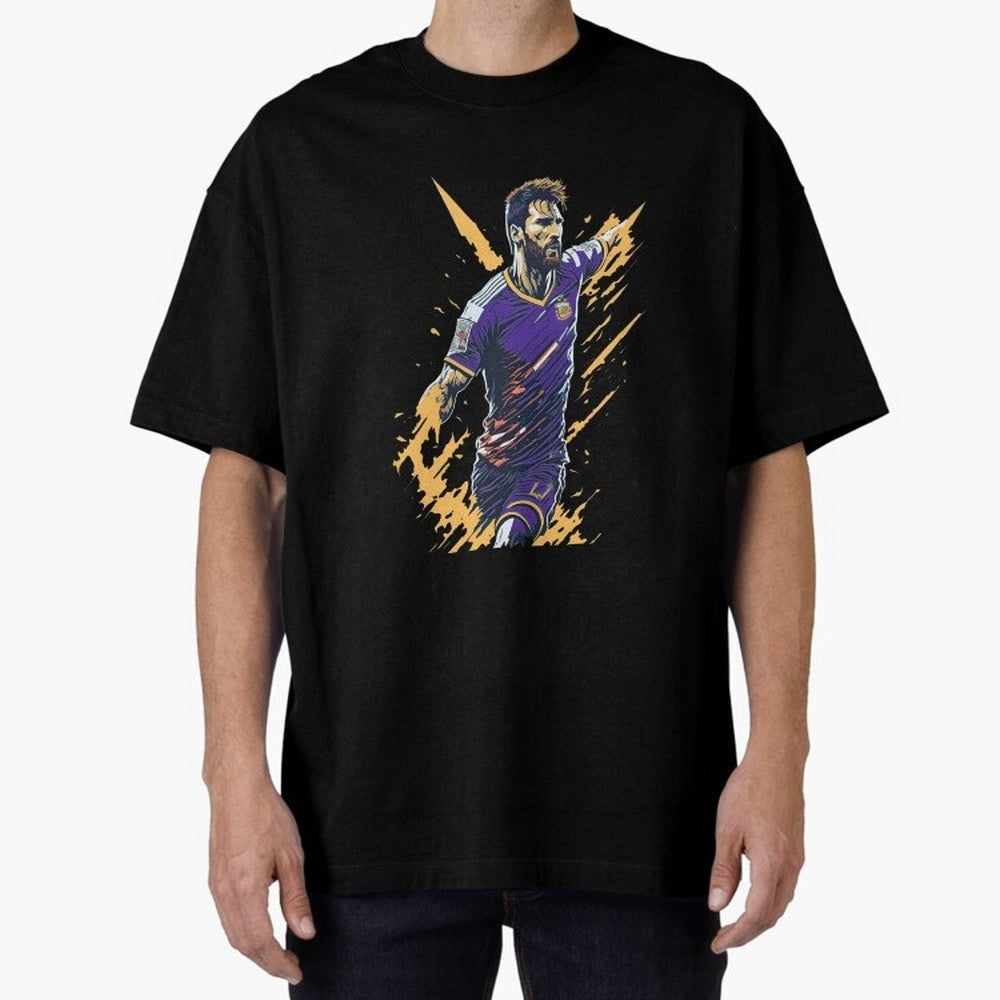 Lionel Messi splash art Active T-Shirt Relive the Noise and Pride of Match Day Hype around FIFA World Cup 2026 USA Canada Mexico, Messi, Neymar and Mbappe, France and Portugal, Football Festival Excitement, Trophy Ambitions, Country Rivalries and