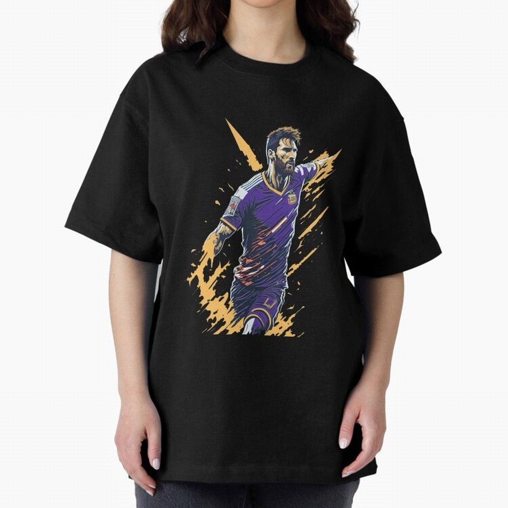 Lionel Messi splash art Active T-Shirt Relive the Noise and Pride of Match Day Hype around FIFA World Cup 2026 USA Canada Mexico, Messi, Neymar and Mbappe, France and Portugal, Football Festival Excitement, Trophy Ambitions, Country Rivalries and