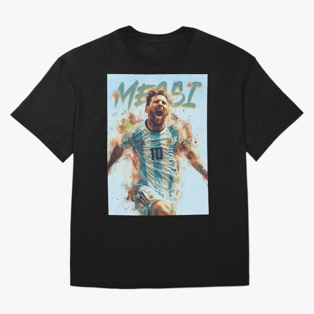 The Messiah Oversized T-Shirt Celebrate the Magic of FIFA World Cup 2026 Group Stage with Messi, Portugal Energy, Retro Football Energy, Iconic Rivalries, Trophy Chase Drama and Stadium Atmosphere; Made for Die Hard Supporters, Soccer Lovers, Game