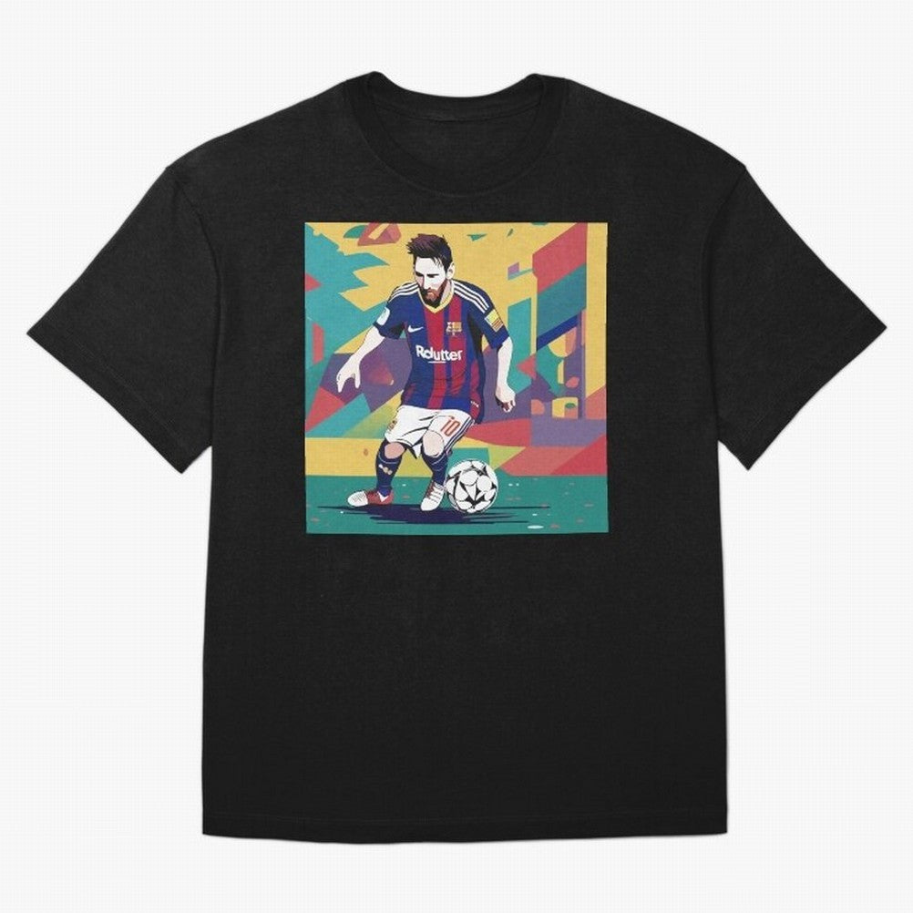 Lionel Messi Barcelona Football Classic T-Shirt Honor the Football Icons of the FIFA World Cup 2026 USA Canada Mexico Journey through Messi, Neymar and Mbappe Highlights, England Pride, Worldwide Fan Energy, Dramatic Goals, Stadium Lights and