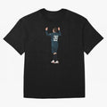 Messi Iconic Illustration Oversized T-Shirt Bring Supporter Culture to Match Day Hype around FIFA World Cup 2026, Haaland and Mbappe, Argentina, Classic Soccer Heritage, Championship Pressure, Fan Loyalty and International Pride; Great for