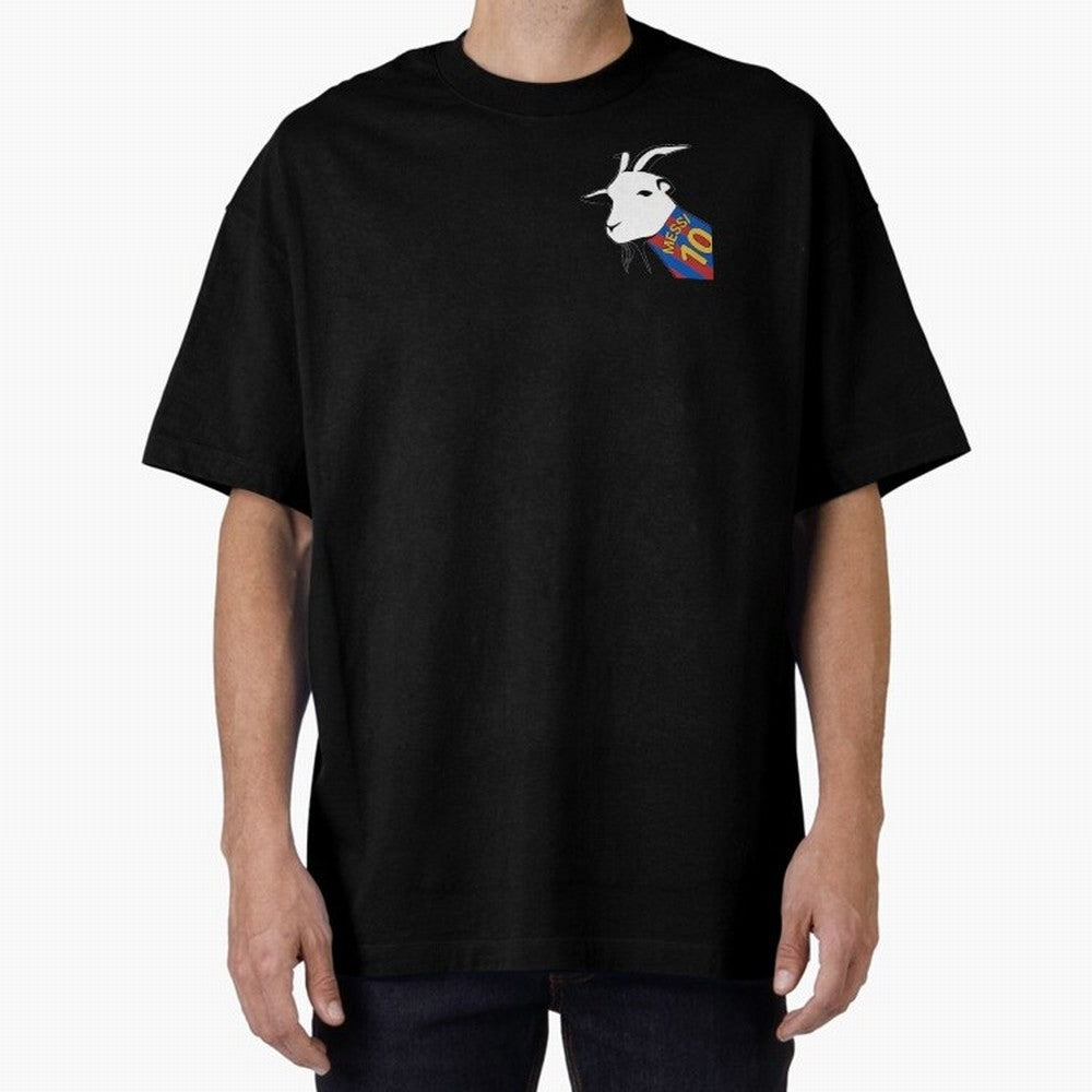 Messi Goat Barcelona Oversized T-Shirt Stand Proud for FIFA World Cup 2026 Capturing Messi, Spain and Netherlands Energy, Football Festival Excitement, Trophy Ambitions, Country Rivalries and Star Player Buzz; Ideal for Fans Who Follow Messi,