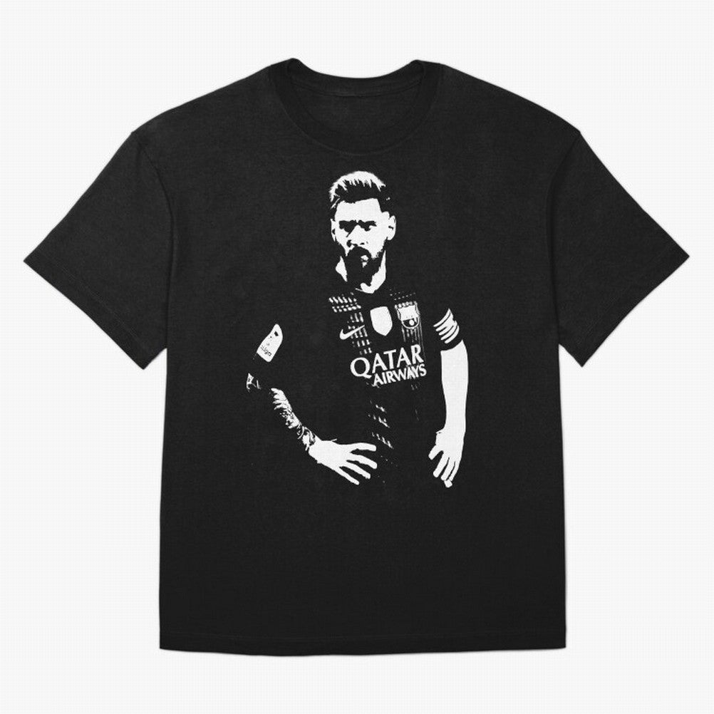 Black and white football player Classic T-Shirt Celebrate Supporters United by FIFA World Cup 2026 Made for Messi, England, France and Netherlands Energy, Vintage Soccer Flavor, Modern Football Stars, National Flags and Final Night Emotion; Perfect