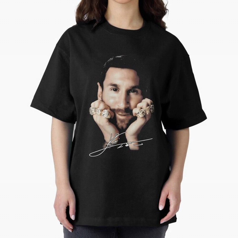 Lionel Messi Big Face Essential T-Shirt Celebrate the Biggest Stage of FIFA World Cup 2026 USA Canada Mexico for Fans of Neymar and Netherlands, Bringing Championship Spirit, Famous Goals, Roaring Crowds and International Football Unity; Made for
