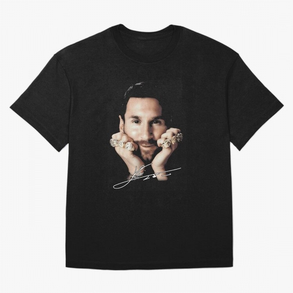 Lionel Messi Big Face Essential T-Shirt Celebrate the Biggest Stage of FIFA World Cup 2026 USA Canada Mexico for Fans of Neymar and Netherlands, Bringing Championship Spirit, Famous Goals, Roaring Crowds and International Football Unity; Made for