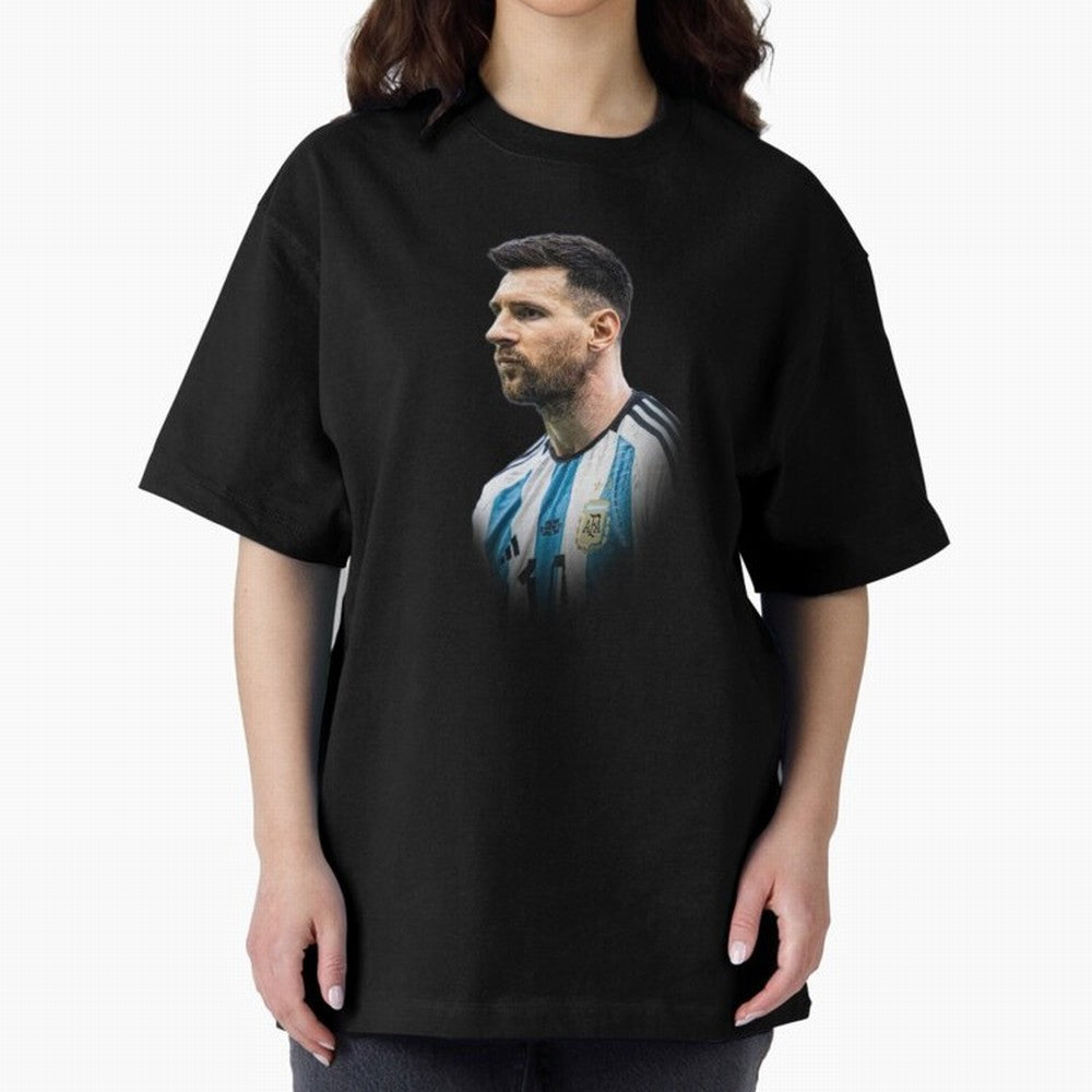 Lionel Messi Oversized T-Shirt Step into FIFA World Cup 2026 USA Canada Mexico for Fans of Mbappe and England, Bringing Goal Celebration Energy, Supporter Heritage, Football Icons and Worldwide Tournament Joy; Ideal for Passionate Fans Who Love