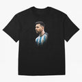 Lionel Messi Oversized T-Shirt Step into FIFA World Cup 2026 USA Canada Mexico for Fans of Mbappe and England, Bringing Goal Celebration Energy, Supporter Heritage, Football Icons and Worldwide Tournament Joy; Ideal for Passionate Fans Who Love