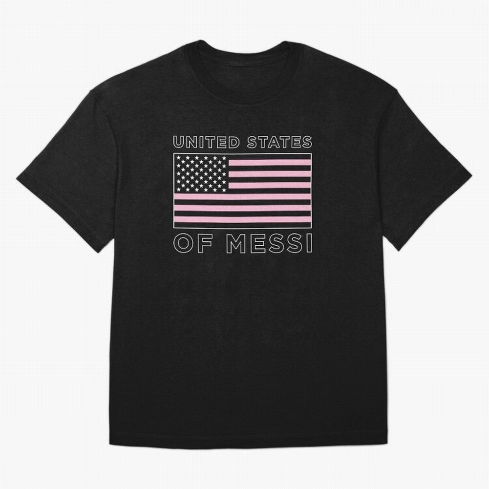 United States of Messi Oversized T-Shirt Bring Supporter Culture to FIFA World Cup 2026 USA Canada Mexico for Fans of Neymar, Haaland and Cristiano Ronaldo and Argentina and Brazil, Bringing Retro Football Energy, Iconic Rivalries, Trophy Chase
