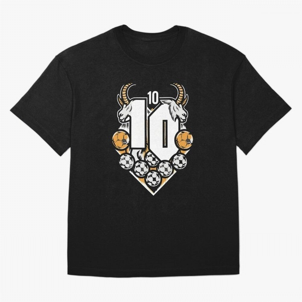 GOAT (Lionel Messi) design Boxy T-Shirt Bring International Match Energy to FIFA World Cup 2026 Filled with Cristiano Ronaldo, Haaland and CR7, Argentina Energy, Championship Spirit, Famous Goals, Roaring Crowds and International Football Unity;