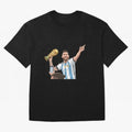 Lionel Messi Classic T-Shirt Honor Champions and Dreams in FIFA World Cup 2026 for Fans of Messi and Brazil, Bringing Retro Football Energy, Iconic Rivalries, Trophy Chase Drama and Stadium Atmosphere; Made for Die Hard Supporters, Soccer Lovers,