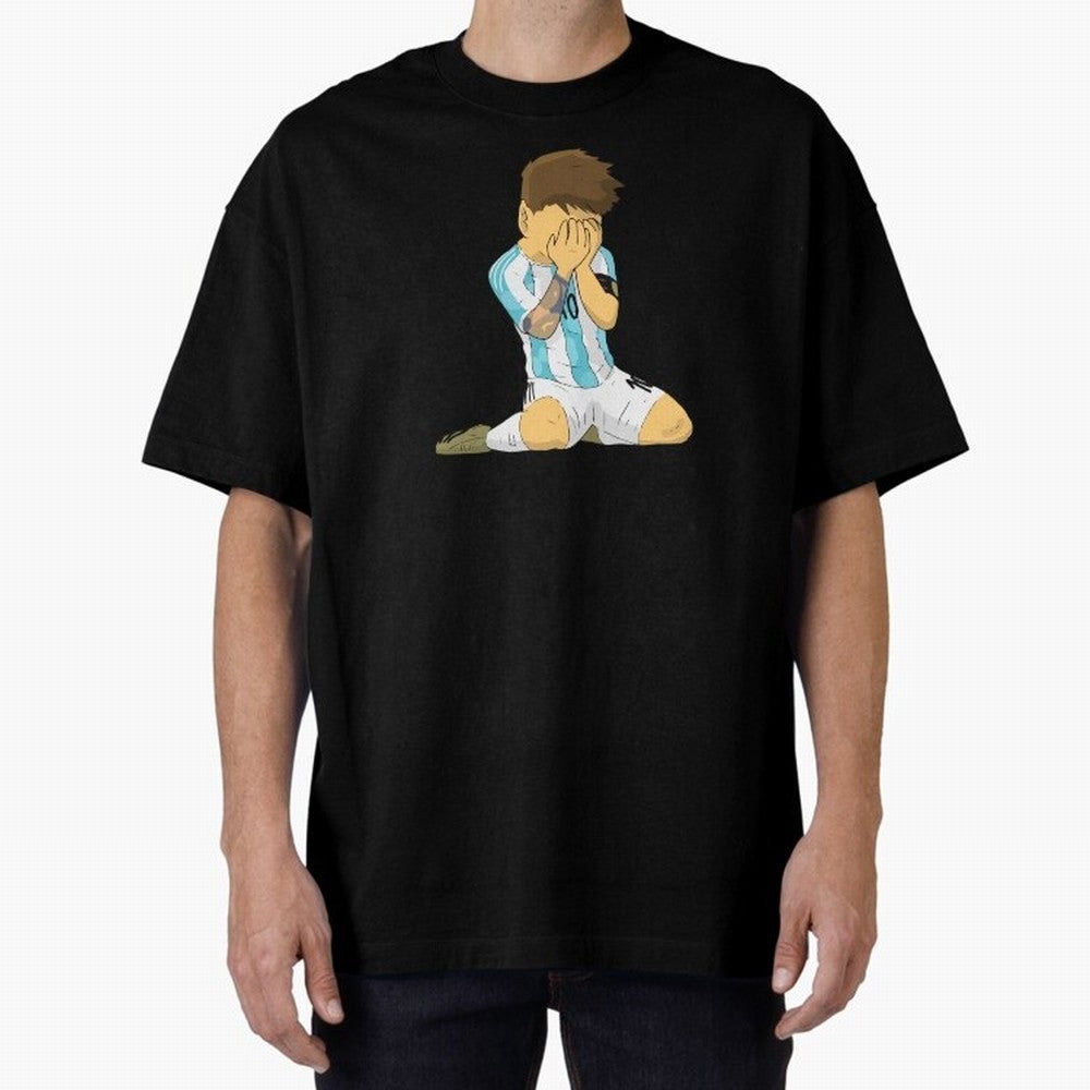 Messi Copa America Moment Oversized T-Shirt Celebrate the Next Chapter of FIFA World Cup 2026 Spirit, Centered on France, Mbappe, Football Festival Excitement, Trophy Ambitions, Country Rivalries and Star Player Buzz; Ideal for Passionate Fans Who