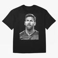 Messi grayscale Oversized T-Shirt Capture FIFA World Cup 2026 Group Stage Spirit, Built around England, Mbappe, Classic Soccer Heritage, Championship Pressure, Fan Loyalty and International Pride; Made for Die Hard Supporters, Soccer Lovers, Game