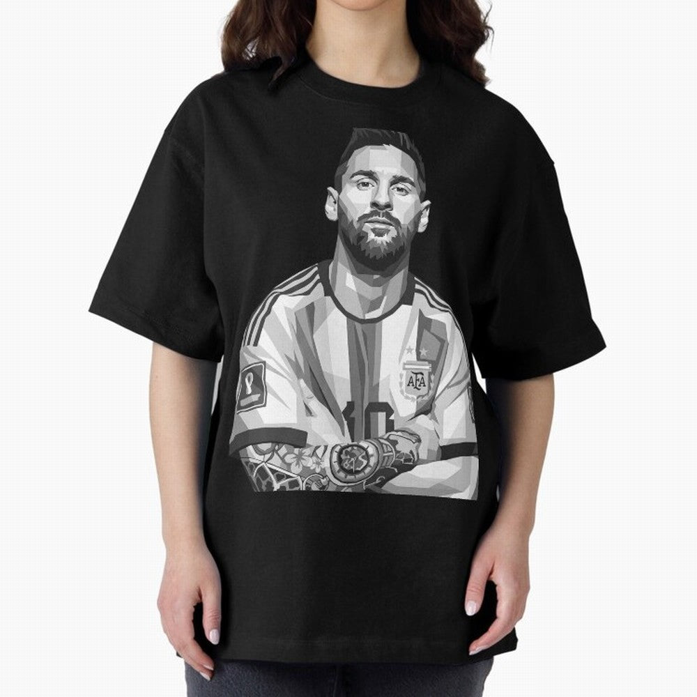 Messi grayscale Classic T-Shirt Celebrate the Stars of the FIFA World Cup 2026 Group Stage Journey through Messi, Neymar and Mbappe Highlights, Brazil, Portugal and Argentina Pride, Goal Celebration Energy, Supporter Heritage, Football Icons and