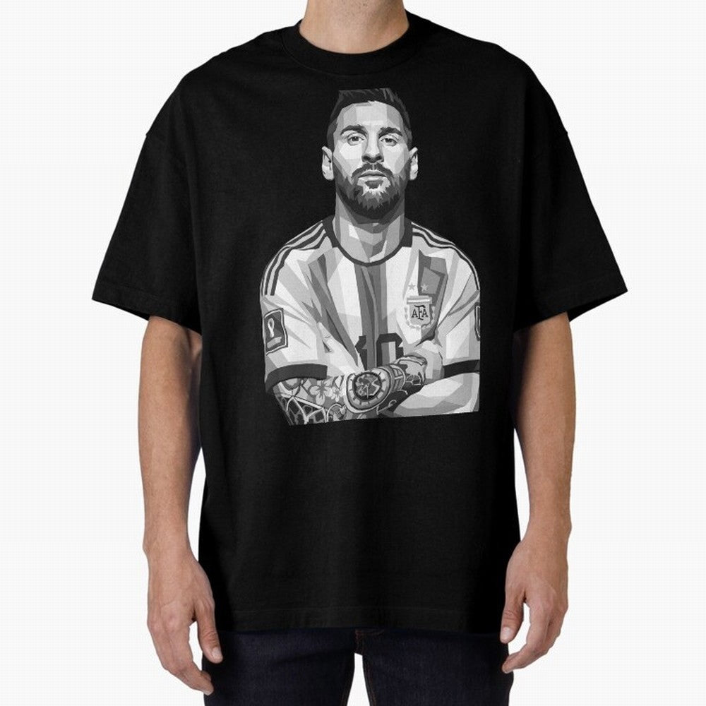 Messi grayscale Classic T-Shirt Celebrate the Stars of the FIFA World Cup 2026 Group Stage Journey through Messi, Neymar and Mbappe Highlights, Brazil, Portugal and Argentina Pride, Goal Celebration Energy, Supporter Heritage, Football Icons and