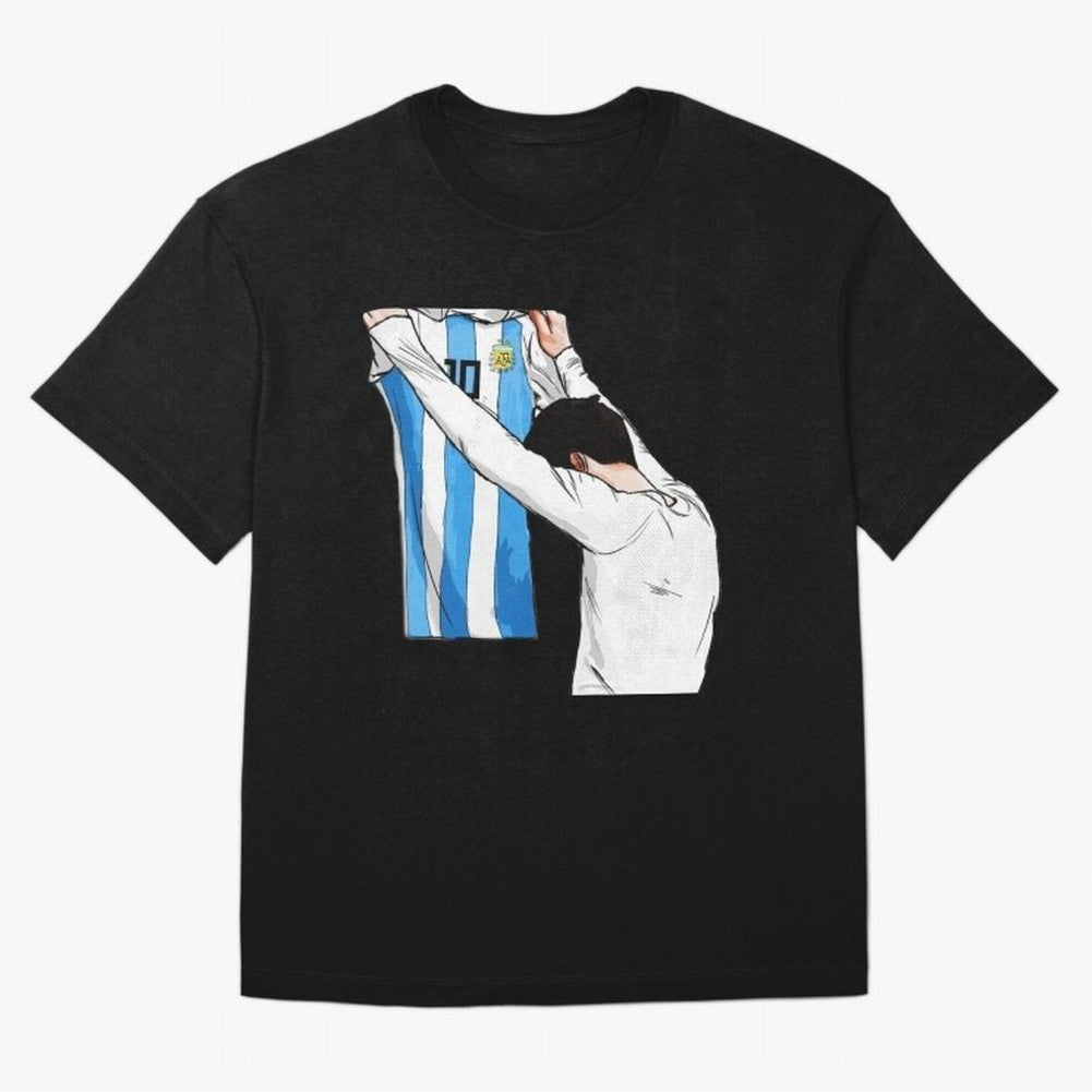 Lionel Messi holding his shirt, Argentina copa america| Perfect Gift For you and friends Classic T-Shirt Show Your Love for FIFA World Cup 2026 USA Canada Mexico Spirit, Highlighting France and Portugal, Mbappe, Championship Spirit, Famous Goals,