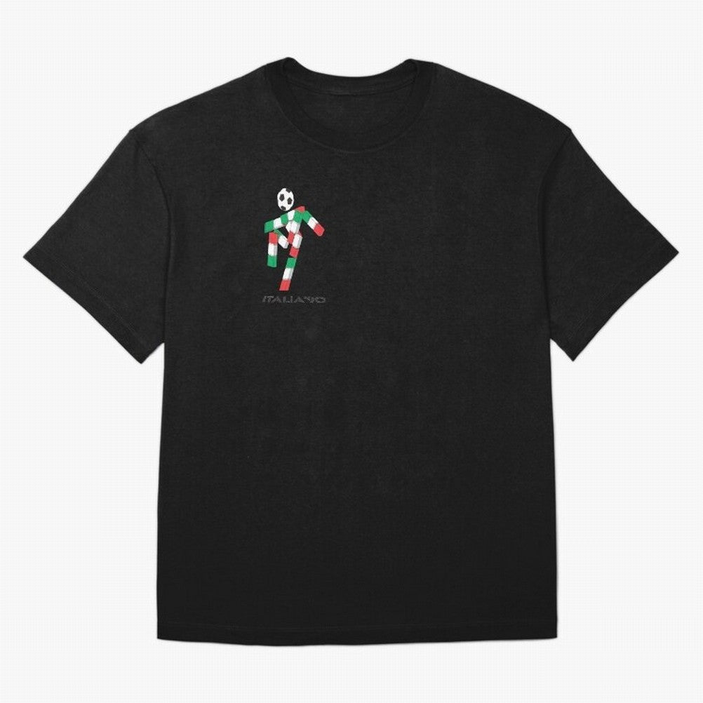 italia 90 footballer logo Classic T-Shirt Back Your Heroes with FIFA World Cup 2026 Inspired by Messi, CR7 and Mbappe, Portugal, Spain and Germany Energy, Global Supporter Spirit, Legendary Goals, National Colors and Tournament Celebration; Great