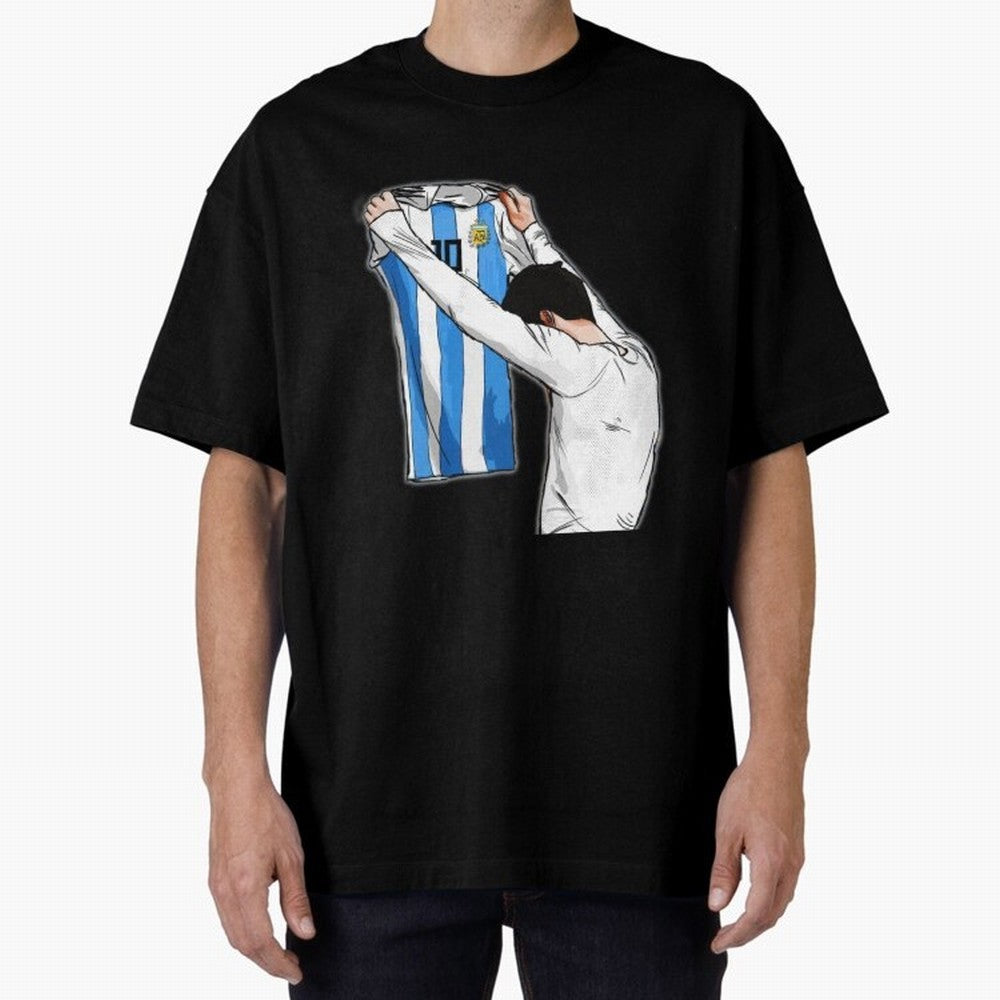 Art Messi Illustration Classic T-Shirt Celebrate Unforgettable Nights in Match Day Hype around FIFA World Cup 2026 Group Stage, Haaland, Spain, Global Supporter Spirit, Legendary Goals, National Colors and Tournament Celebration; Perfect for People