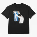 Art Messi Illustration Classic T-Shirt Celebrate Unforgettable Nights in Match Day Hype around FIFA World Cup 2026 Group Stage, Haaland, Spain, Global Supporter Spirit, Legendary Goals, National Colors and Tournament Celebration; Perfect for People