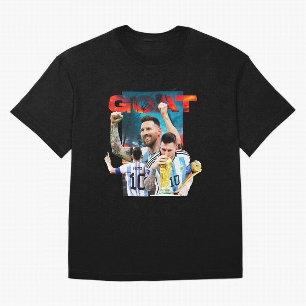 Messi GOAT Classic T-Shirt Capture Match Day Hype around FIFA World Cup 2026 USA Canada Mexico, Messi, CR7 and Mbappe, Argentina, France and Brazil, Game Day Rituals, Football Legends, Country Pride and the Road to the Final; Made for Collectors