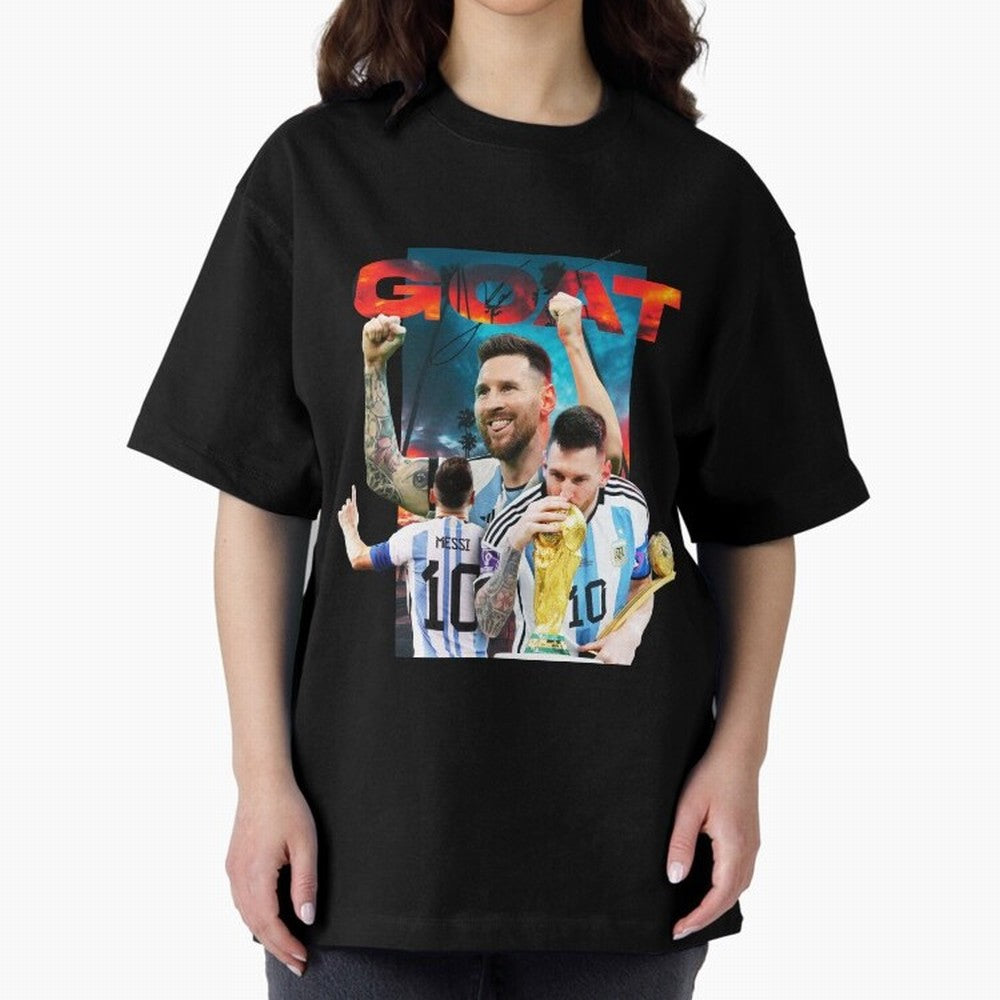 Messi GOAT Classic T-Shirt Capture Match Day Hype around FIFA World Cup 2026 USA Canada Mexico, Messi, CR7 and Mbappe, Argentina, France and Brazil, Game Day Rituals, Football Legends, Country Pride and the Road to the Final; Made for Collectors
