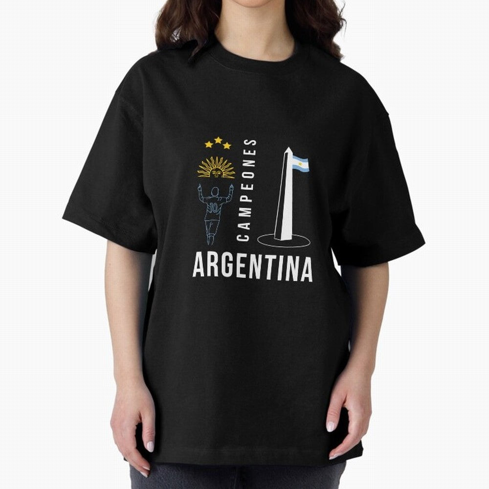 Argentina Campeon Essential T-Shirt Support the Legends of FIFA World Cup 2026 Group Stage Spirit, Inspired by France, CR7 and Messi, Champion Mindset, Group Stage Buzz, Knockout Tension and Passionate Fan Culture; Great for Supporters Who Love