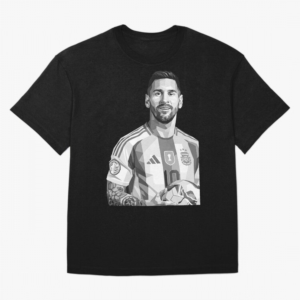 Messi grayscale Classic T-Shirt Support Your Favorite Stars during FIFA World Cup 2026 for Fans of Mbappe and Neymar and France and Portugal, Bringing Soccer Culture, Superstar Moments, National Team Dreams and Competitive Fire; Perfect for People