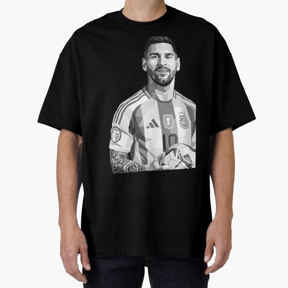 Messi grayscale Classic T-Shirt Support Your Favorite Stars during FIFA World Cup 2026 for Fans of Mbappe and Neymar and France and Portugal, Bringing Soccer Culture, Superstar Moments, National Team Dreams and Competitive Fire; Perfect for People