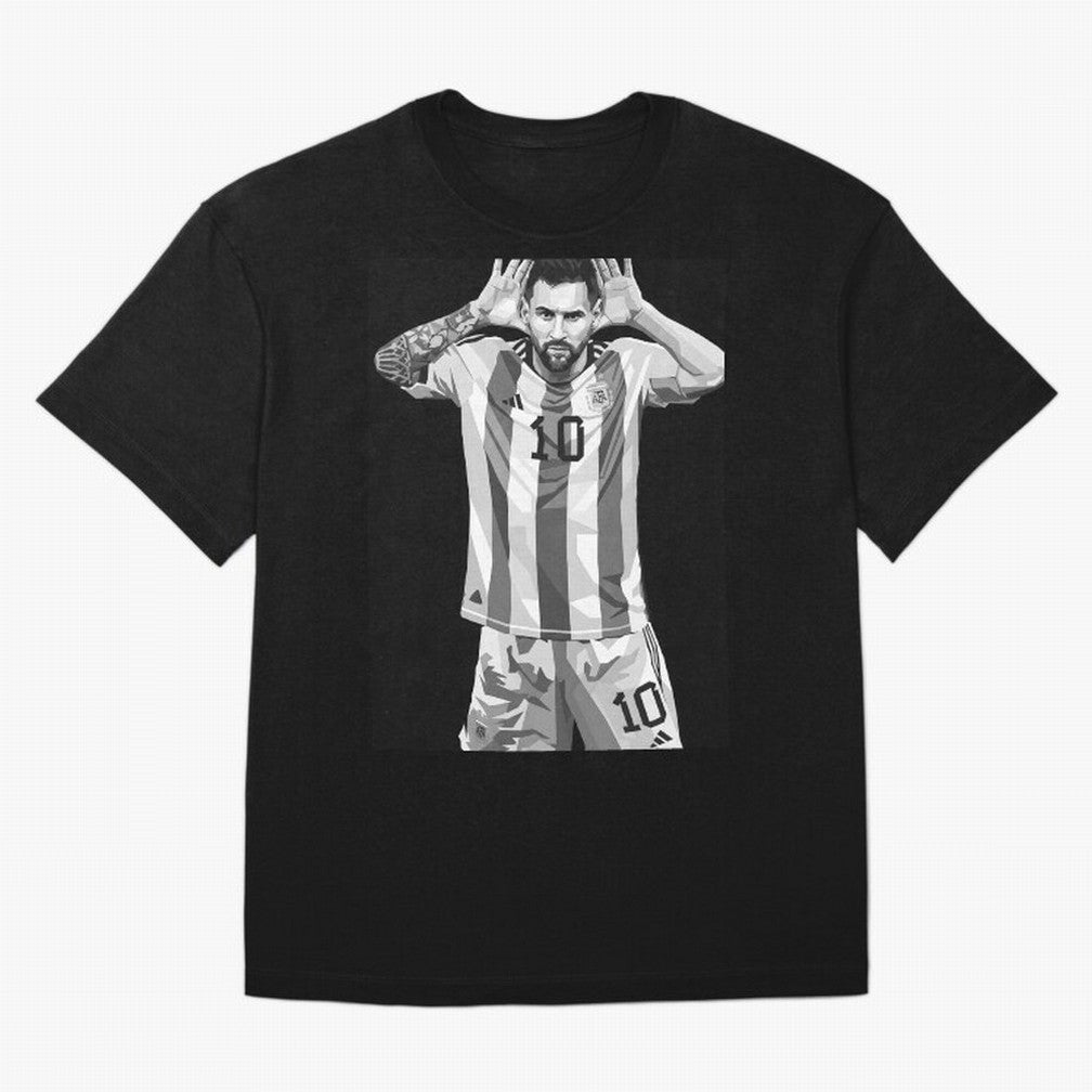 Messi grayscale Classic T-Shirt Upgrade FIFA World Cup 2026 Spirit, Capturing France and Portugal, Messi, CR7 and Mbappe, Stadium Chants, National Pride, Trophy Dreams and Unforgettable Football Memories; Ideal for Football Dads, Football Moms,