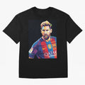 Messi Wpap Oversized T-Shirt Show Your Tournament Heart for the FIFA World Cup 2026 Journey through Mbappe Highlights, Spain Pride, Worldwide Fan Energy, Dramatic Goals, Stadium Lights and Championship Celebrations; Ideal for Football Dads,