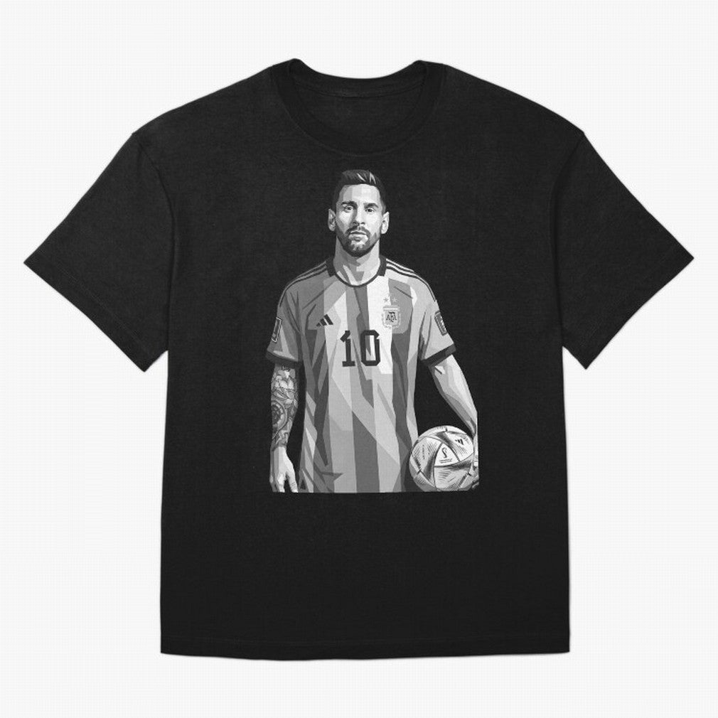 Messi grayscale Classic T-Shirt Follow the Final Road of FIFA World Cup 2026 Group Stage Spirit, Inspired by England, Messi, Neymar and Mbappe, Football History, Final Match Energy, Crowd Noise and Once in a Lifetime Moments; Ideal for Passionate