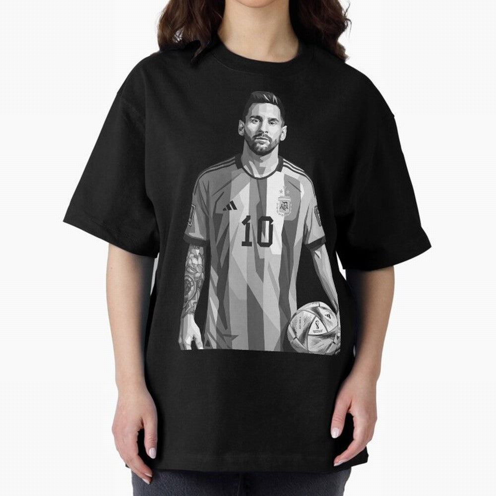 Messi grayscale Classic T-Shirt Follow the Final Road of FIFA World Cup 2026 Group Stage Spirit, Inspired by England, Messi, Neymar and Mbappe, Football History, Final Match Energy, Crowd Noise and Once in a Lifetime Moments; Ideal for Passionate