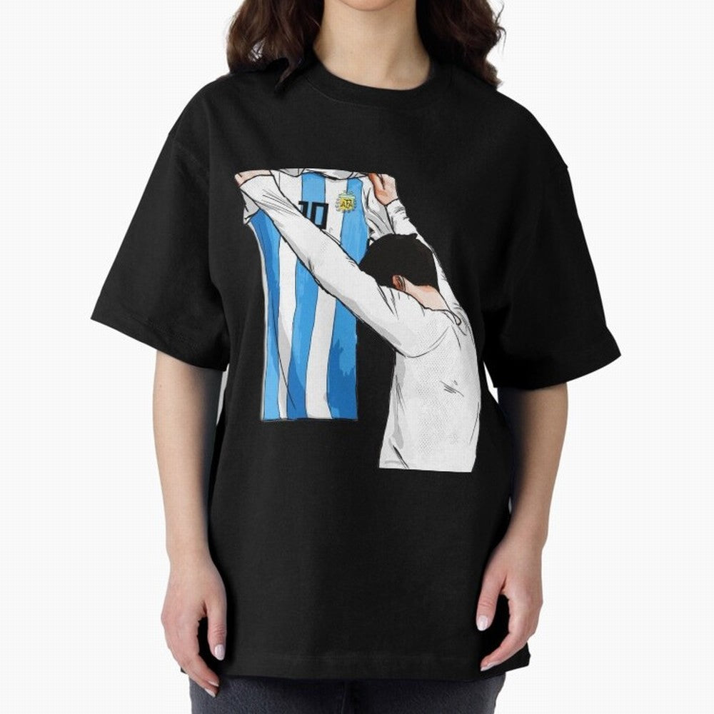 Lionel Messi holding his shirt, Argentina copa america Classic T-Shirt Experience the Global Stage of Global Football Passion for FIFA World Cup 2026 Group Stage, with Cristiano Ronaldo, Netherlands, Soccer Culture, Superstar Moments, National Team