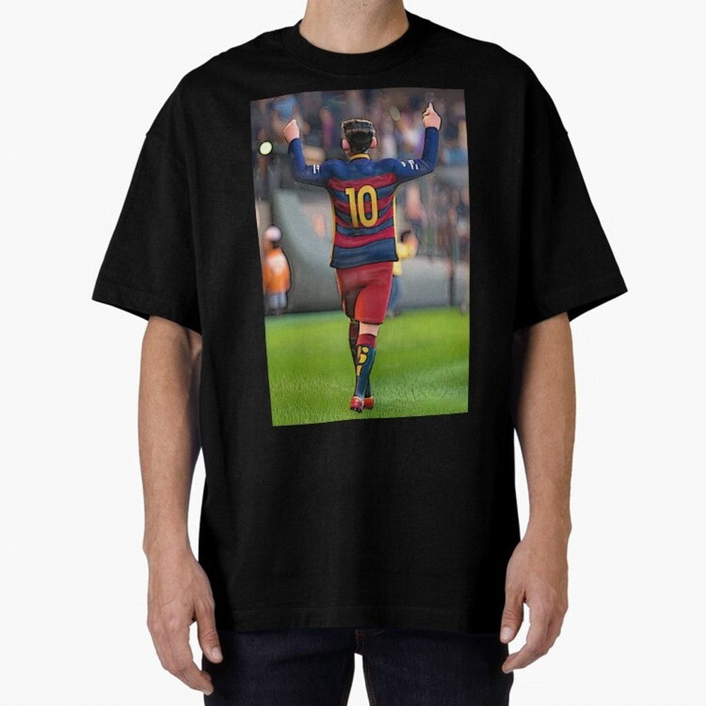 Lionel Messi (2) caricature Oversized T-Shirt Show Your Love for FIFA World Cup 2026 USA Canada Mexico with CR7 and Messi, England, France and Netherlands Energy, Soccer Culture, Superstar Moments, National Team Dreams and Competitive Fire; Built