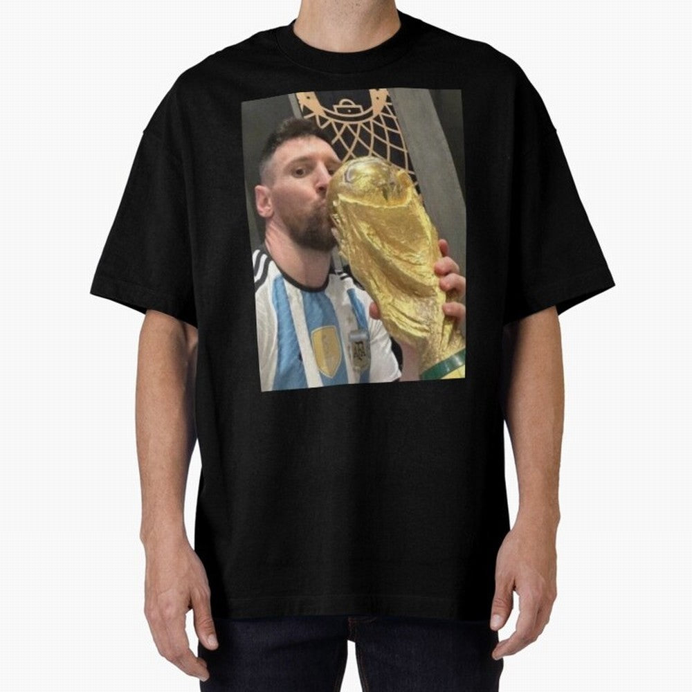 lionel Messi Oversized T-Shirt Bring a Champion Mindset to the FIFA World Cup 2026 Group Stage Journey through CR7 Highlights, Portugal Pride, Football History, Final Match Energy, Crowd Noise and Once in a Lifetime Moments; Ideal for Football