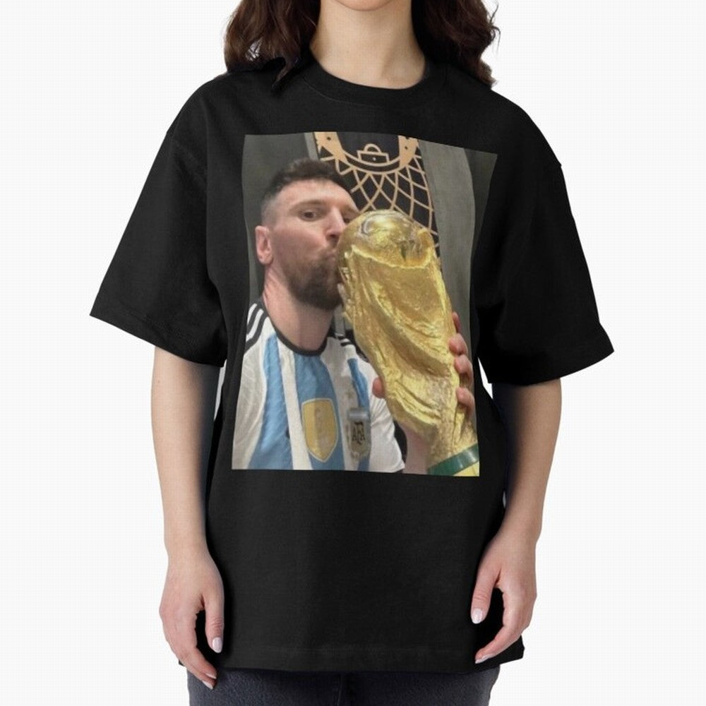 lionel Messi Oversized T-Shirt Bring a Champion Mindset to the FIFA World Cup 2026 Group Stage Journey through CR7 Highlights, Portugal Pride, Football History, Final Match Energy, Crowd Noise and Once in a Lifetime Moments; Ideal for Football