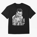 Messi grayscale Oversized T-Shirt Bring Match Day Fire to the FIFA World Cup 2026 Group Stage Journey through Haaland Highlights, Brazil Pride, Soccer Culture, Superstar Moments, National Team Dreams and Competitive Fire; Perfect for Supporters Who