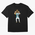 Cartoon Illustration Messi vs Netherlands World Cup Qatar 2022 Classic T-Shirt Show Your Love for FIFA World Cup 2026 Group Stage Driven by CR7 and Messi, England Energy, Stadium Chants, National Pride, Trophy Dreams and Unforgettable Football