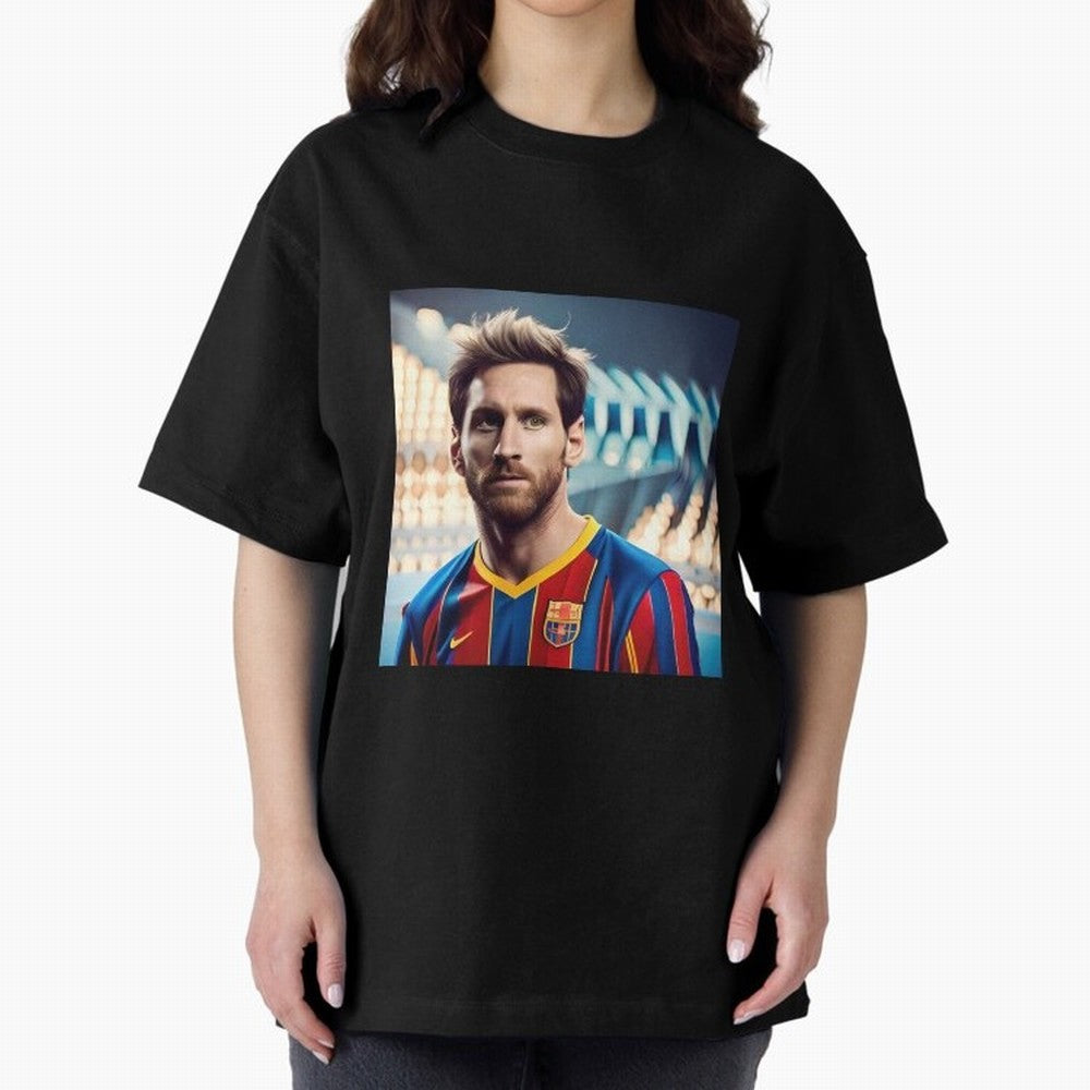 Messi Photo Realistic Paint Art Classic T-Shirt Carry the Colors and Pride of FIFA World Cup 2026 Group Stage for Fans of CR7 and Netherlands, Bringing Football History, Final Match Energy, Crowd Noise and Once in a Lifetime Moments; Ideal for Fans