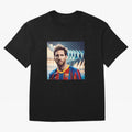 Messi Photo Realistic Paint Art Classic T-Shirt Carry the Colors and Pride of FIFA World Cup 2026 Group Stage for Fans of CR7 and Netherlands, Bringing Football History, Final Match Energy, Crowd Noise and Once in a Lifetime Moments; Ideal for Fans