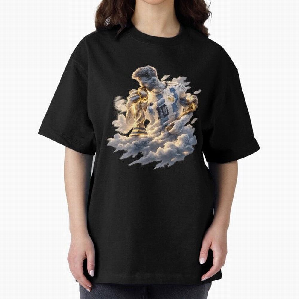 Lionel Messi ¨C Divine Number 10 Oversized T-Shirt Follow the Final Road of Global Football Passion for FIFA World Cup 2026 Group Stage, Capturing CR7, Brazil, Portugal and Argentina, Football History, Final Match Energy, Crowd Noise and Once in a