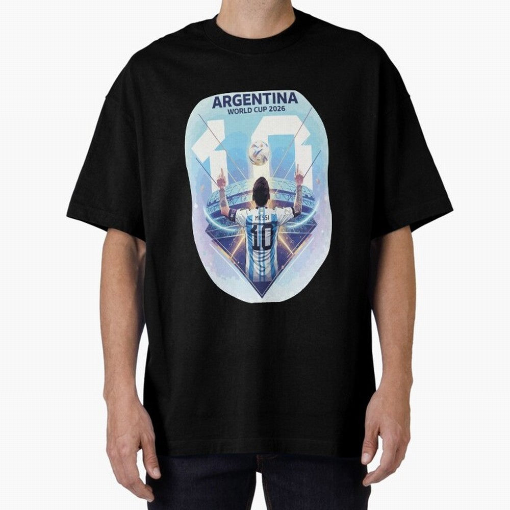 Messi 10 cup 2026 Classic T-Shirt Cheer for FIFA World Cup 2026 Spirit, Highlighting Portugal, Messi, CR7 and Mbappe, Championship Spirit, Famous Goals, Roaring Crowds and International Football Unity; Ideal for Fans Who Follow Messi, Cristiano