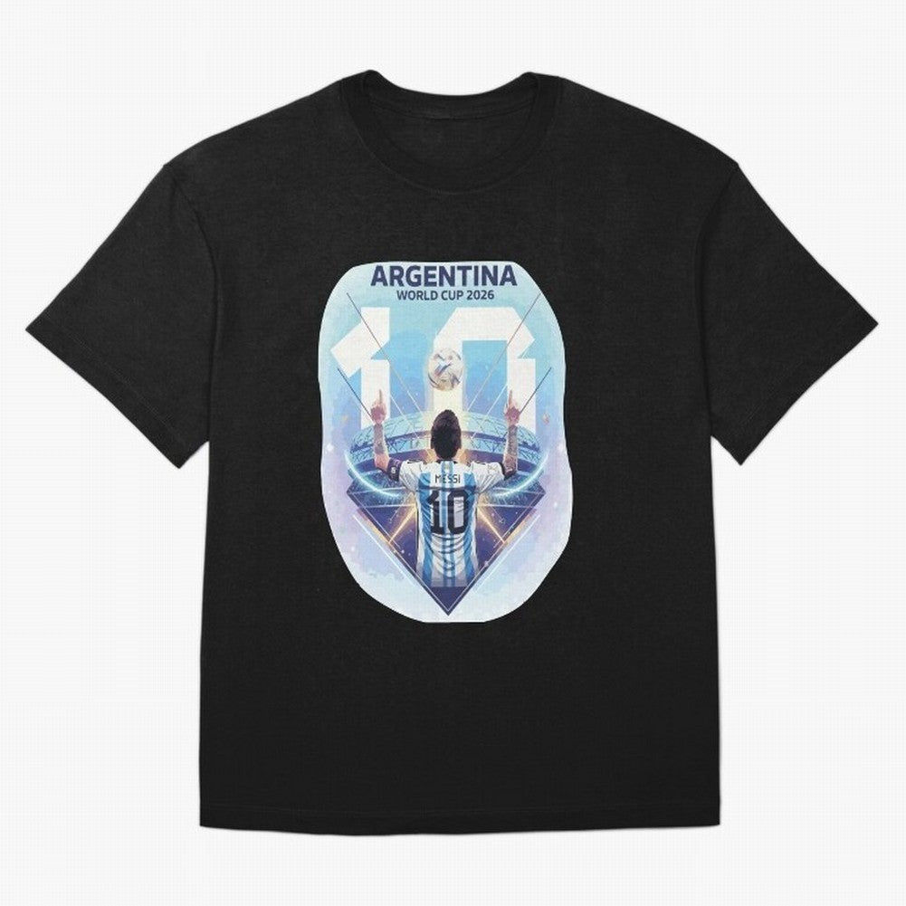 Messi 10 cup 2026 Classic T-Shirt Cheer for FIFA World Cup 2026 Spirit, Highlighting Portugal, Messi, CR7 and Mbappe, Championship Spirit, Famous Goals, Roaring Crowds and International Football Unity; Ideal for Fans Who Follow Messi, Cristiano