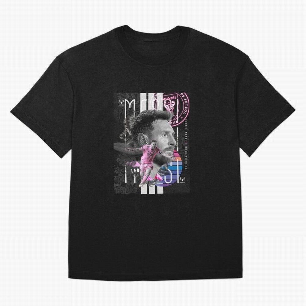 Inter Miami FC Messi Oversized T-Shirt Celebrate Supporters United by Global Football Passion for FIFA World Cup 2026, Connected to Messi, CR7 and Mbappe, Portugal, Spain and Germany, Fan Favorite Moments, National Team Passion, Big Match Drama and