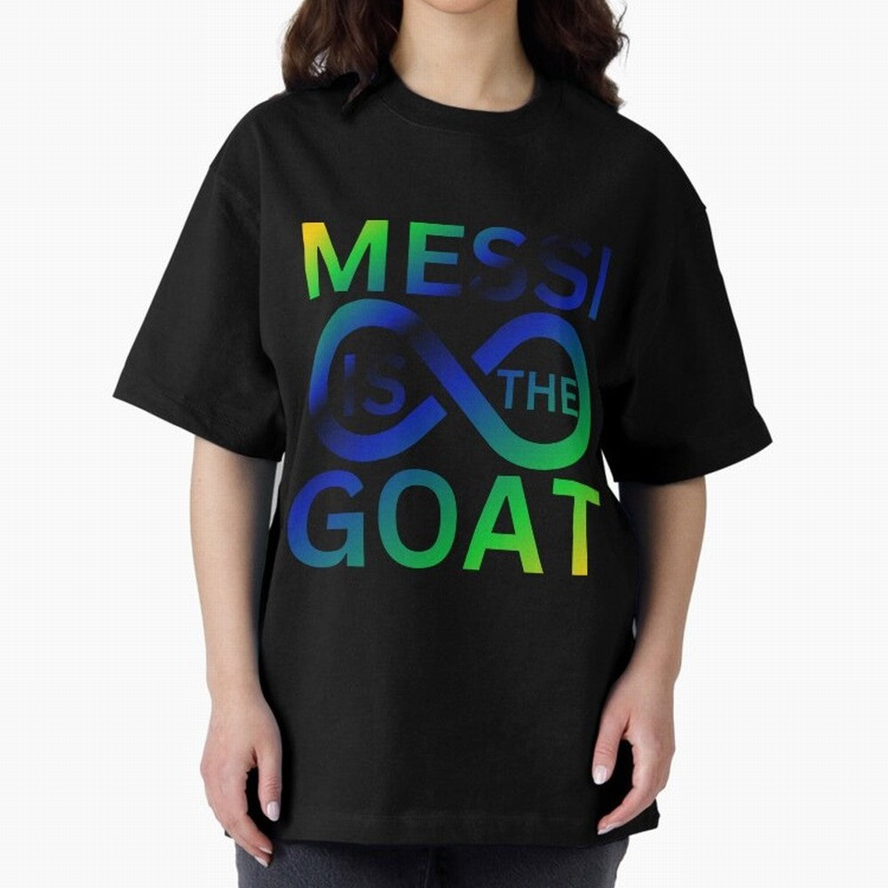 Messi is the GOAT Oversized T-Shirt Celebrate Soccer Greatness during the FIFA World Cup 2026 Group Stage Journey through Cristiano Ronaldo, Haaland and CR7 Highlights, Netherlands Pride, Championship Spirit, Famous Goals, Roaring Crowds and