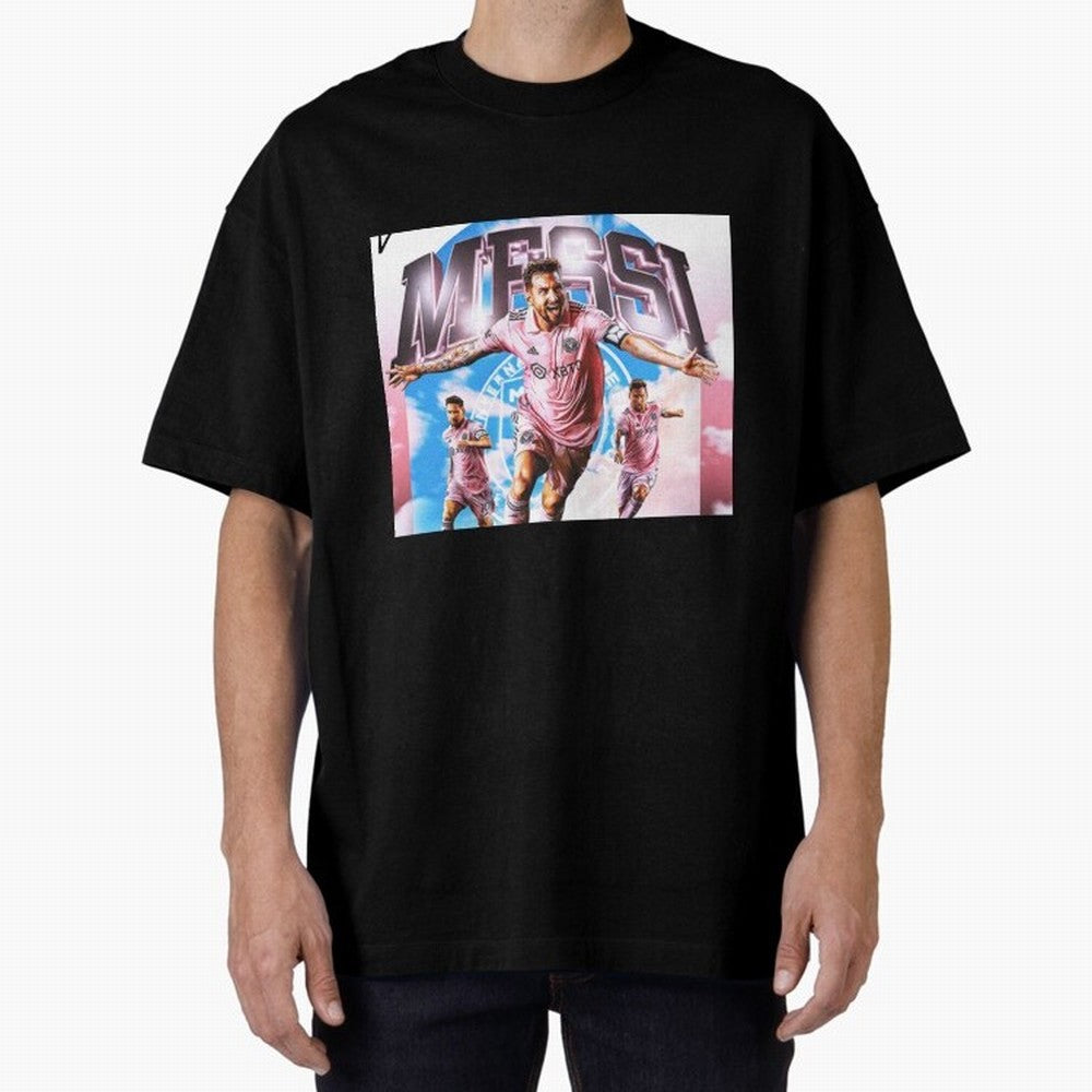 Inter Miami Messi Oversized T-Shirt Cheer for FIFA World Cup 2026 Group Stage Spirit, Inspired by Argentina, France and Brazil, Haaland and Mbappe, Classic Soccer Heritage, Championship Pressure, Fan Loyalty and International Pride; Built for