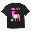 The Goat 10 Miami Champions Classic T-Shirt Capture Stadium Memories from FIFA World Cup 2026 USA Canada Mexico Highlighting Messi and Cristiano Ronaldo, Germany Energy, Sports Nostalgia, International Competition, Famous Players and Unforgettable