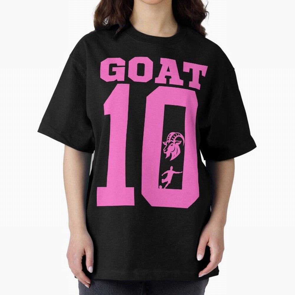 Miami Champions The Goat 10 Oversized T-Shirt Mark FIFA World Cup 2026 Inspired by Mbappe, Germany Energy, Sports Nostalgia, International Competition, Famous Players and Unforgettable Victories; Perfect for Supporters Who Want Bold Football